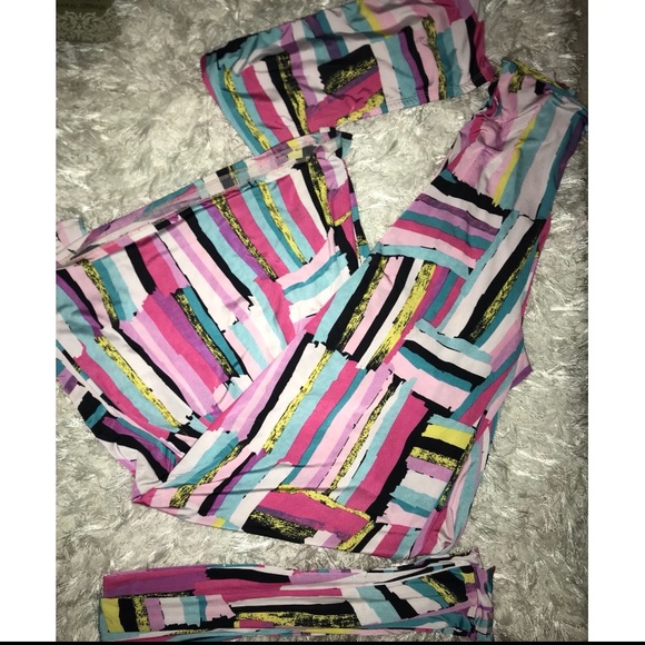 Retro Colorful Matching Separates Bellbottom Set - Picture 6 of 7